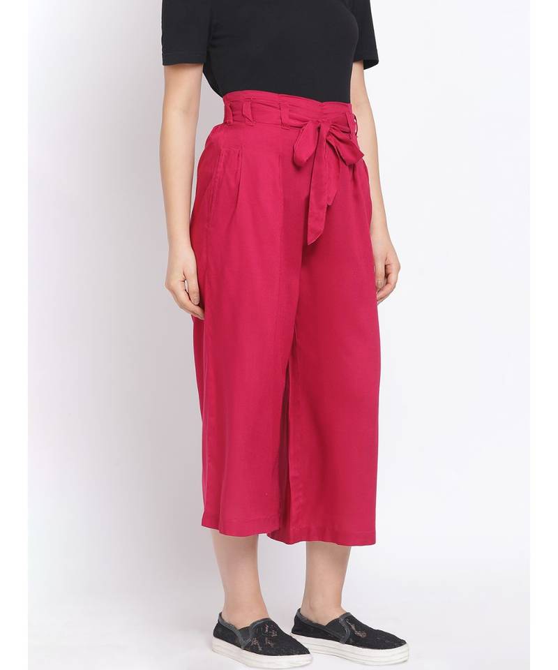 Berry Invention Women Tie Knot Culottes