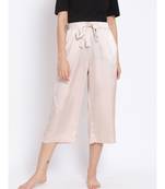 Luxurious Beige Women's Nightwear Culottes