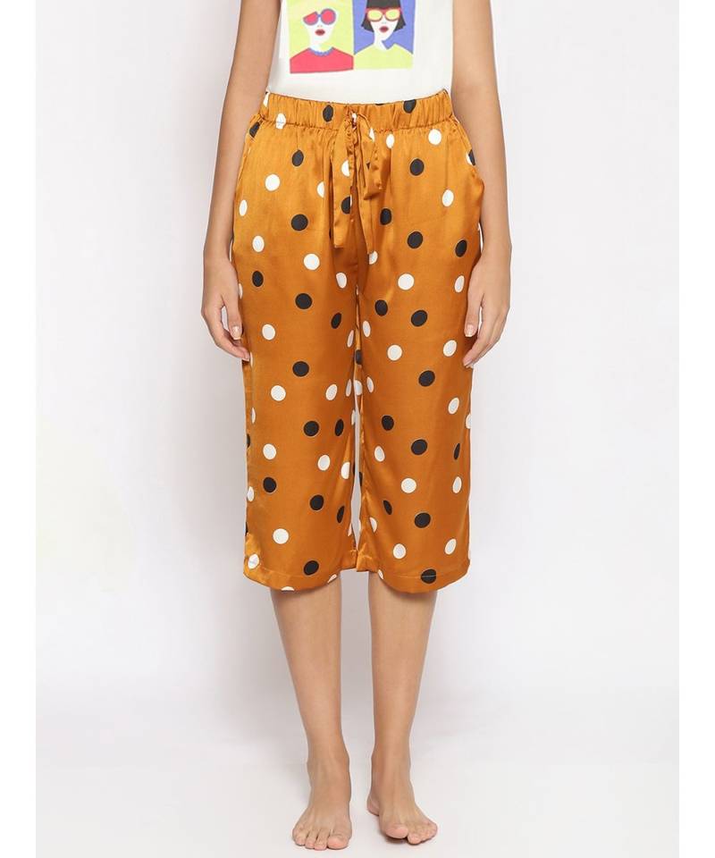 Sunset Polka Print Nightwear Culottes