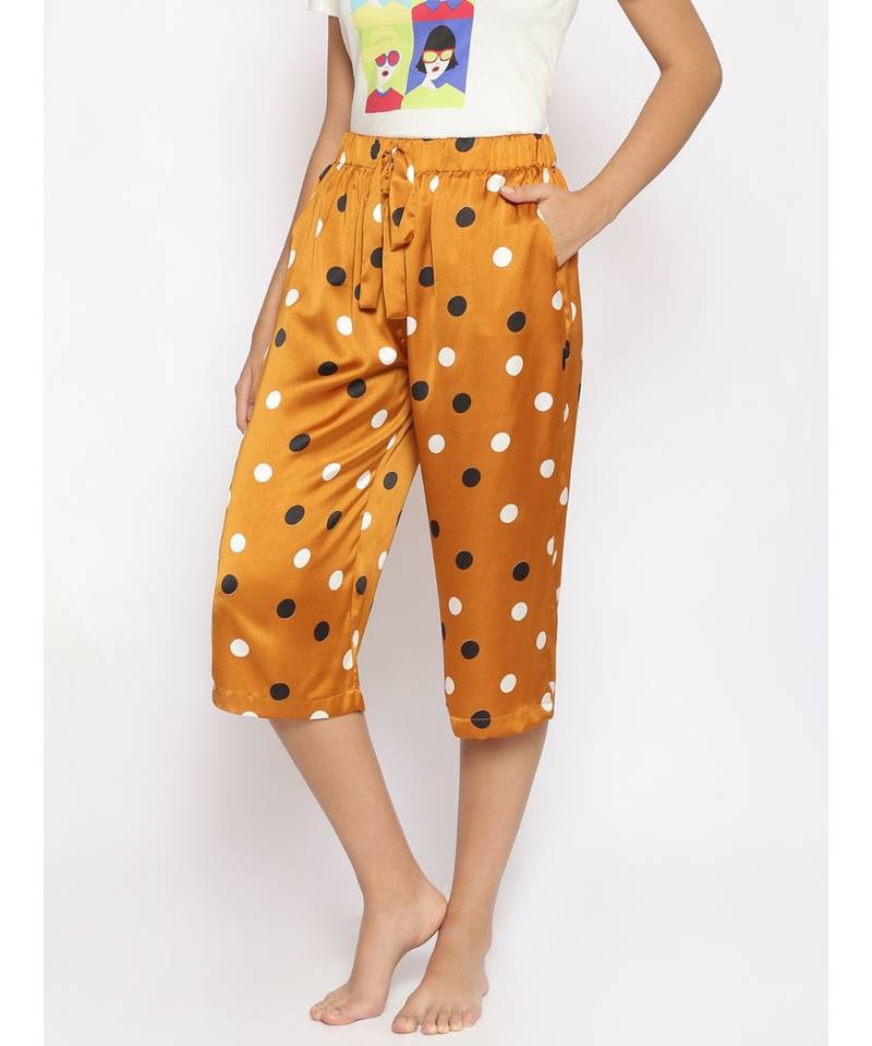 Sunset Polka Print Nightwear Culottes