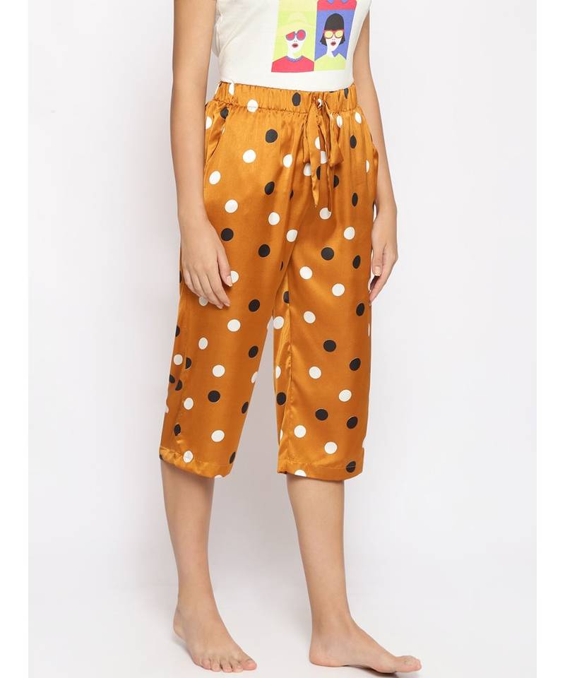 Sunset Polka Print Nightwear Culottes