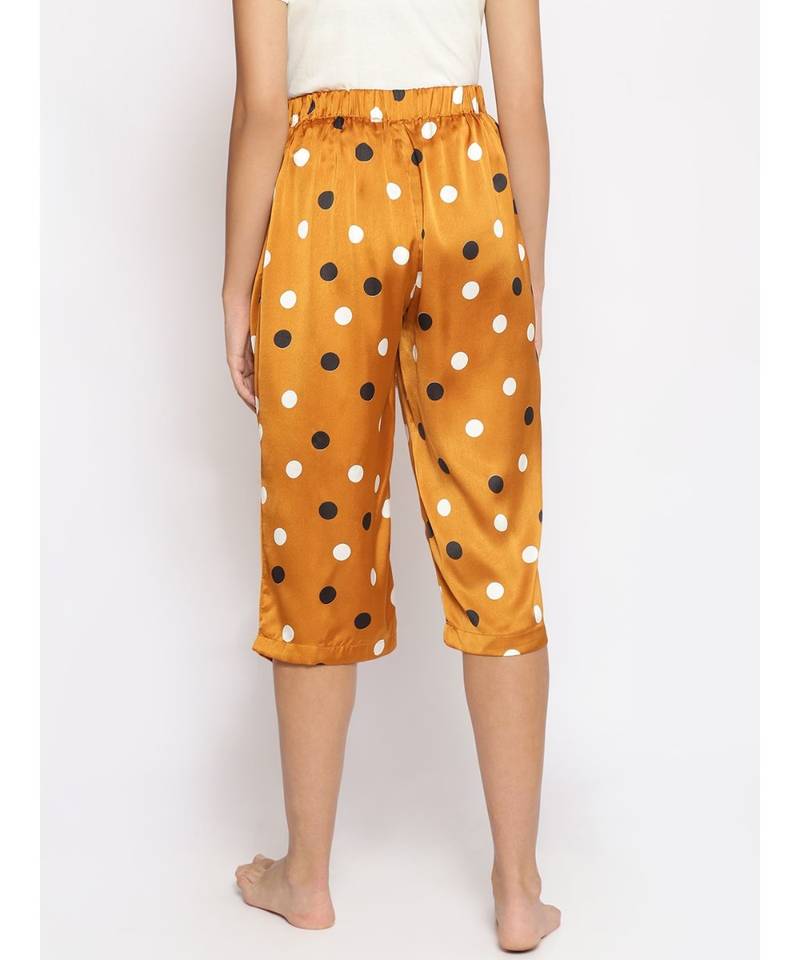Sunset Polka Print Nightwear Culottes