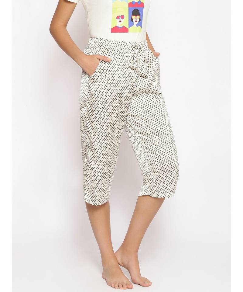 Monochrome Nightwear Culottes