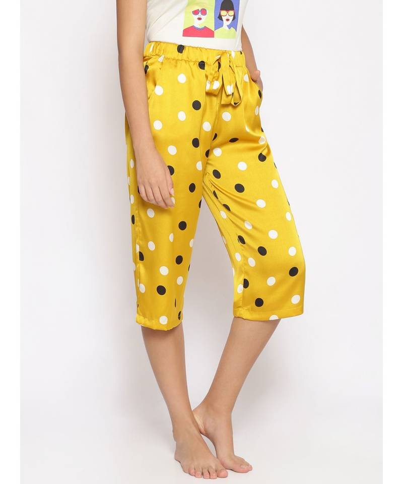 Sunny Side Polka Print Nightwear Culottes
