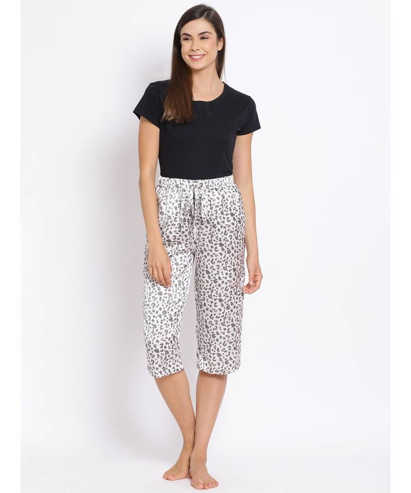 Animal Cherry Nightwear Women Culottes