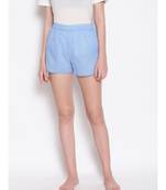 Powder Blue Women's Nightwear Shorts