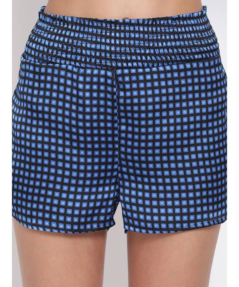 Navy Gingham Check Nightwear Shorts