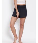 Solid Navy Check Nightwear Shorts