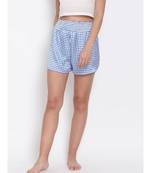 Blue Gingham Check Nightwear Shorts