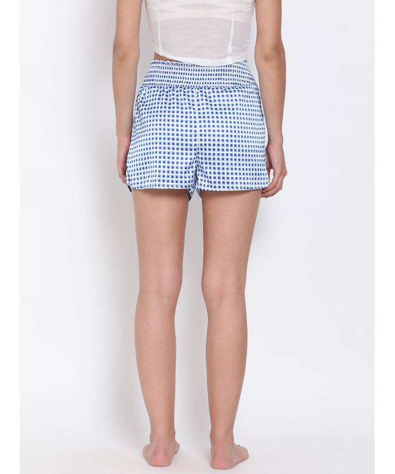 Blue Gingham Check Nightwear Shorts