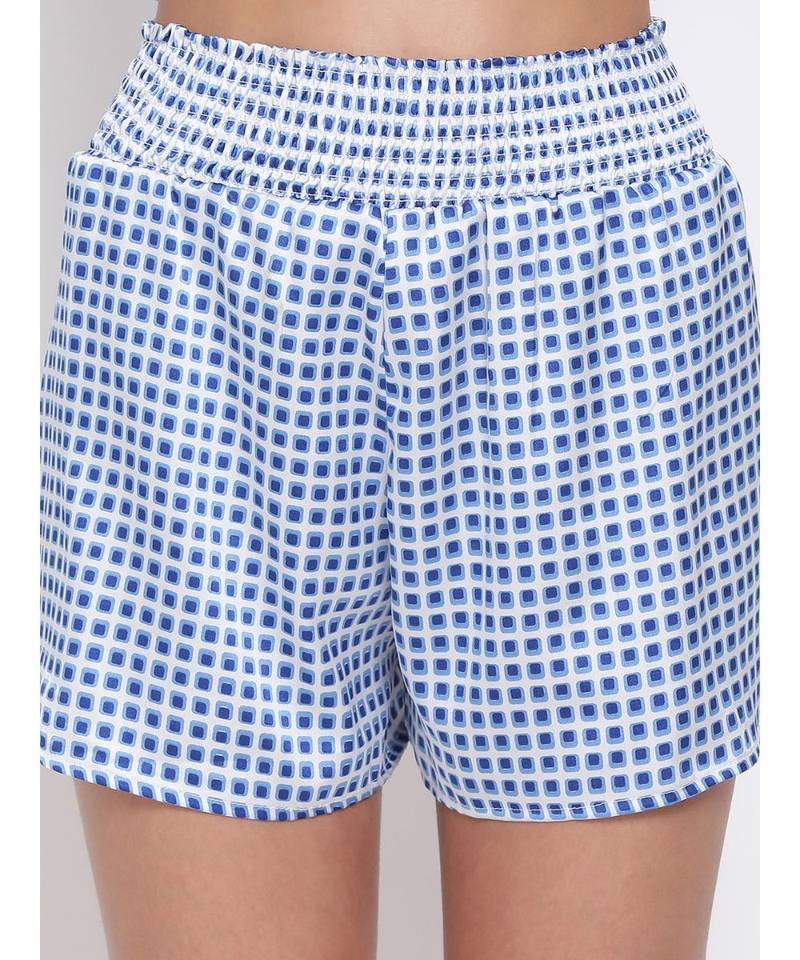 Blue Gingham Check Nightwear Shorts