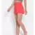 Solid Coral Orange Nightwear Shorts