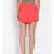 Solid Coral Orange Nightwear Shorts
