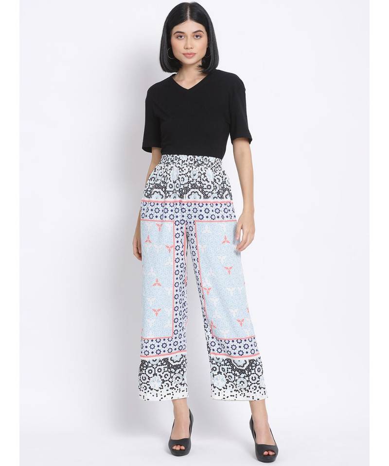 Multicoloured Pretty Printed Women's Pants