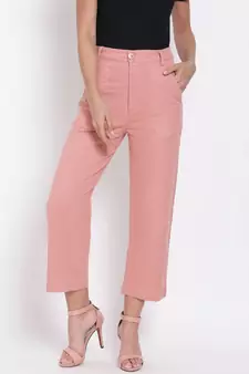 Dusty Pink Ankle Length Pants