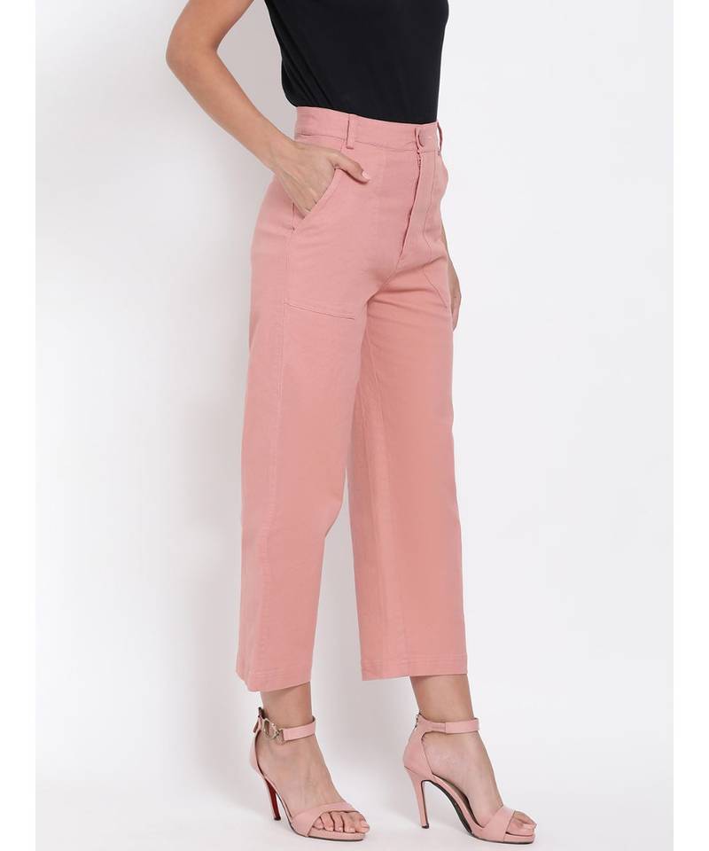 Dusty Pink Ankle Length Pants