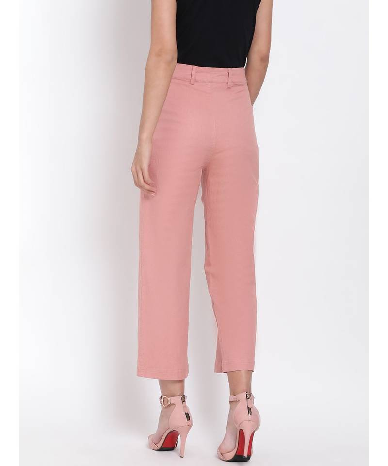 Dusty Pink Ankle Length Pants