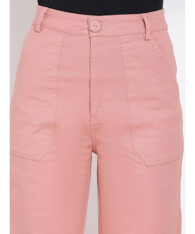 Dusty Pink Ankle Length Pants
