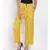 Yellow Printed Ankle Length Pants