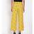 Yellow Printed Ankle Length Pants