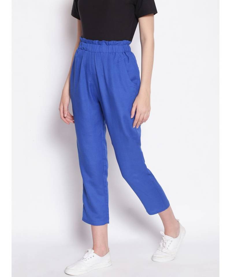 Aqua Holic Cropped Women's Paperbag Pants