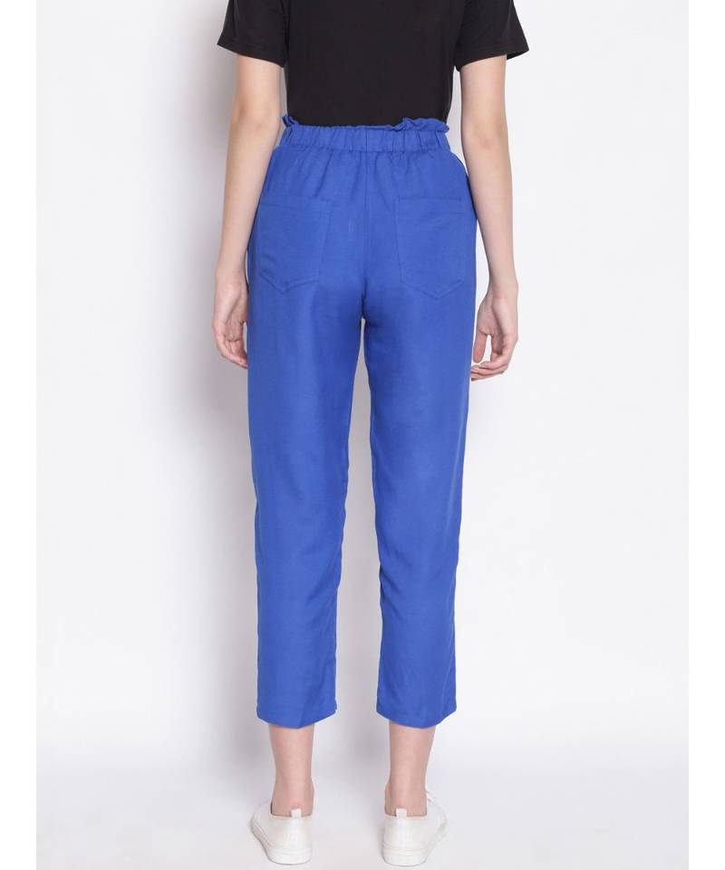 Aqua Holic Cropped Women's Paperbag Pants