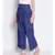 Blue Printed Women High Rise Pants