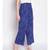 Blue Printed Women High Rise Pants