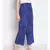 Blue Printed Women High Rise Pants
