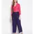 Solid Women Blue  High Rise Pants