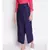Solid Women Blue  High Rise Pants