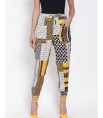 Multicoloured Abstract Print Pants