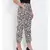 White & Black Animal Print Pants
