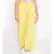 Light Yellow Linen Blend Solid Pants