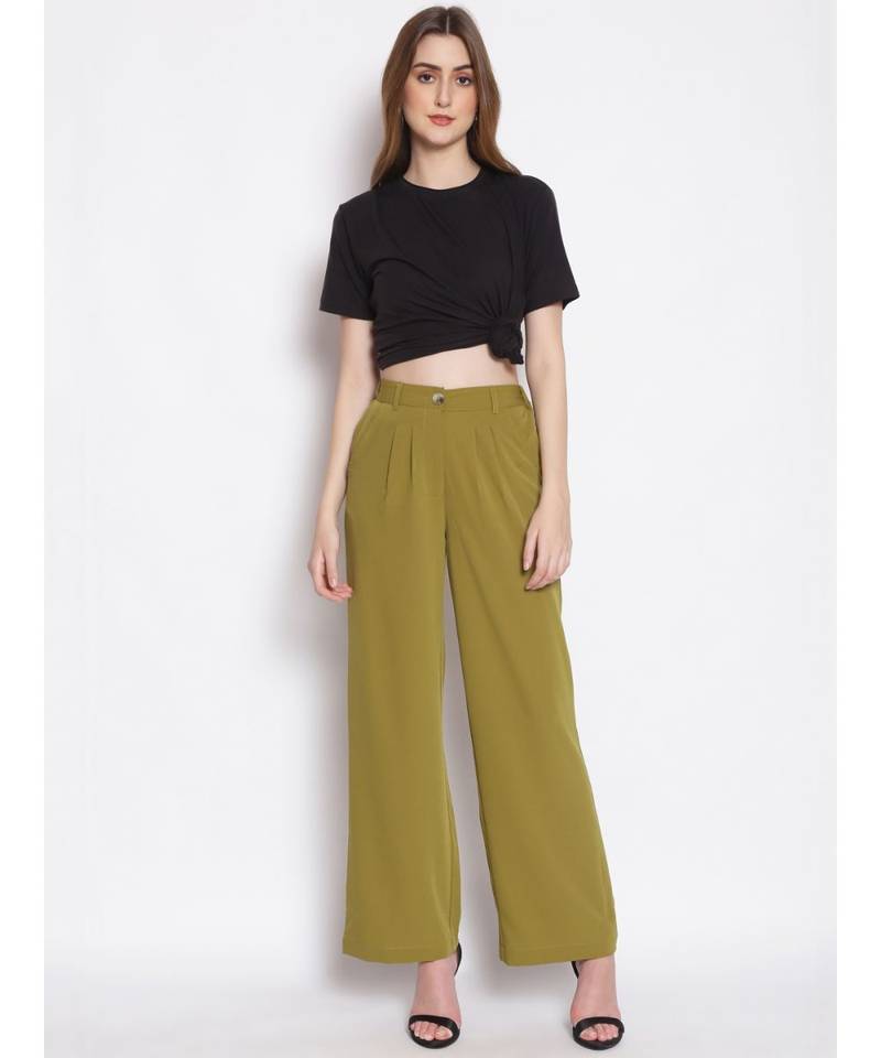 Tall Pine Flared Women's Linen Blend Pants