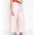 Baby Pink Solid Wrap Linen Blend Pants