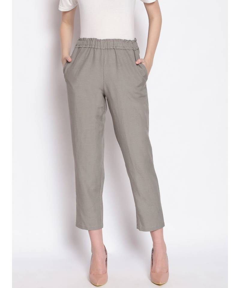 Shade of Grey Women's Linen Blend Pants