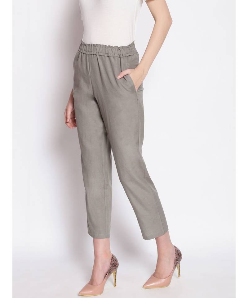Shade of Grey Women's Linen Blend Pants
