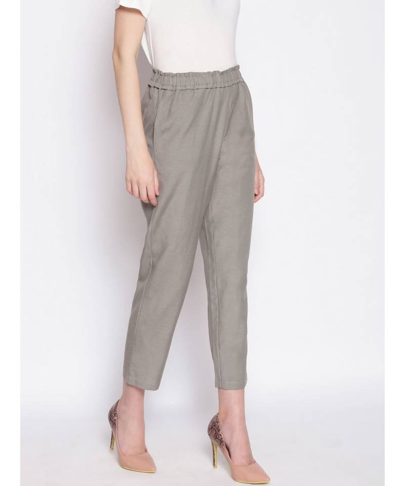 Shade of Grey Women's Linen Blend Pants