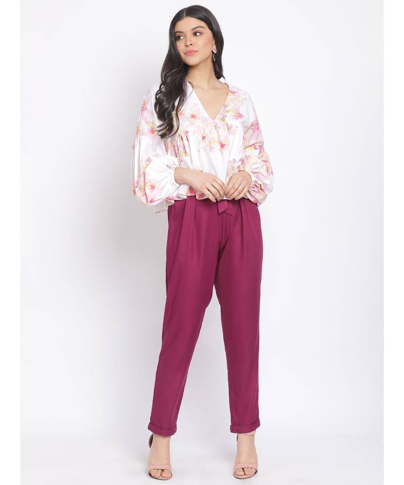 Wine Ginny Women Pant