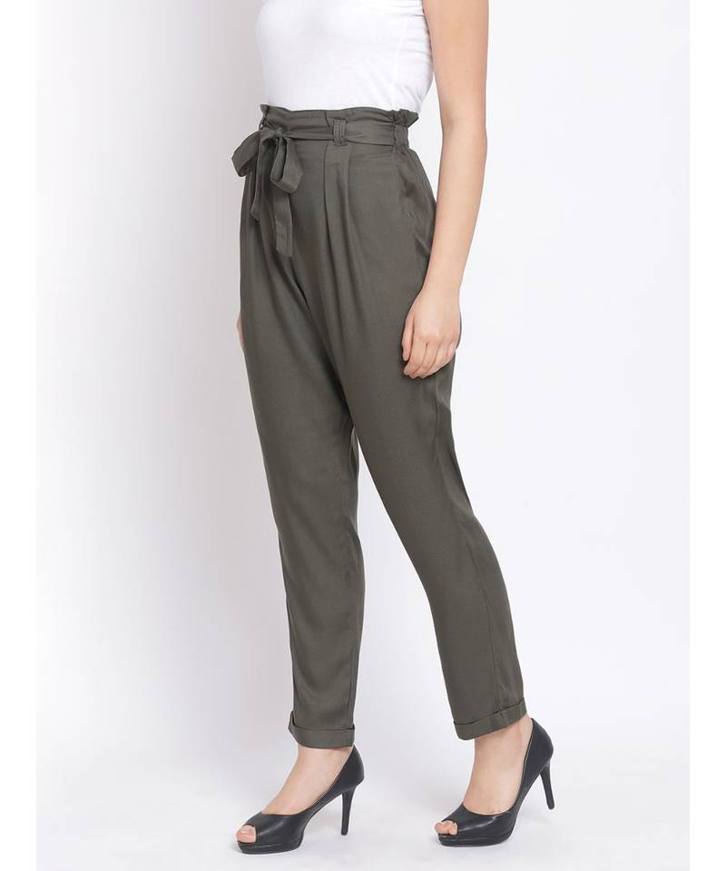 Khaki Mellow Women Pant