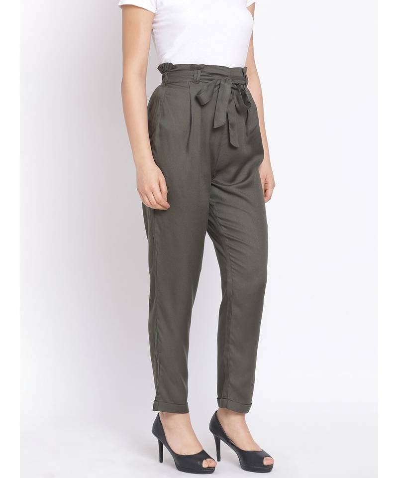 Khaki Mellow Women Pant