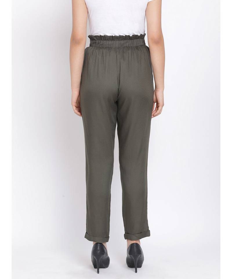 Khaki Mellow Women Pant