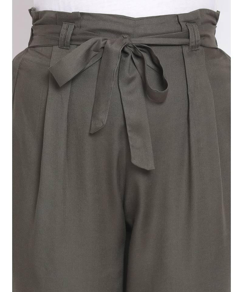 Khaki Mellow Women Pant