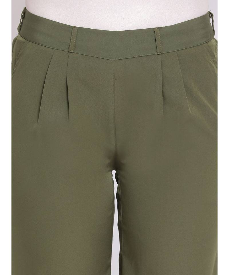 Khaki Stopper Casual Women Pant