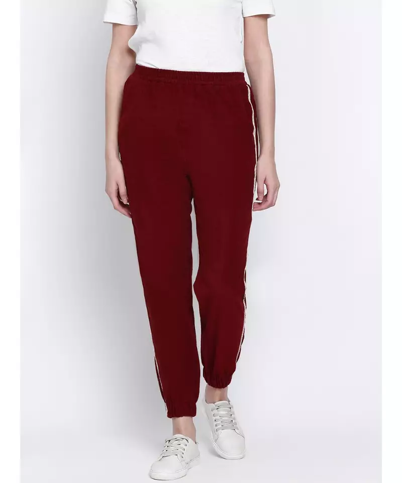 Ignite Side Panel Women Corduroy  Pant