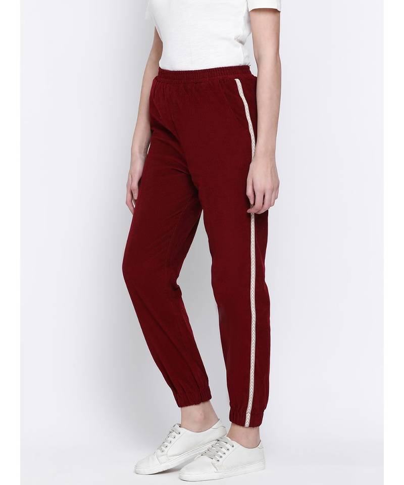Ignite Side Panel Women Corduroy  Pant
