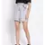 Smoke Grey Paperbag Women's Shorts