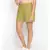 Cotton Washed Shorts  in Olive Green