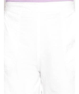 Cotton Washed Shorts  in White 6